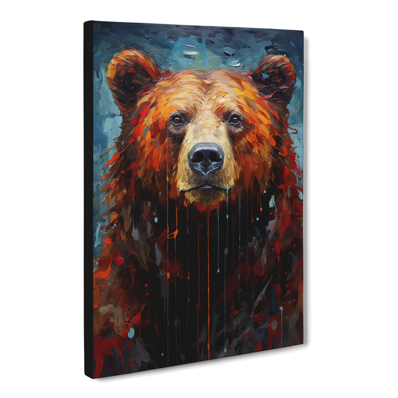 Bear Informel - Wrapped Canvas, 50cm H x 35cm W x 3cm D