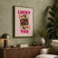 Lucky You Playing Card Retro - Wrapped Canvas-1641269020-1641269028