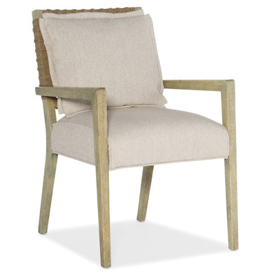 Chaise avec accoudoirs rembourrés Loren
