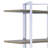 Libby Chrome Finish Bookshelf