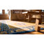 Tapis de couloir antique en laine jaune