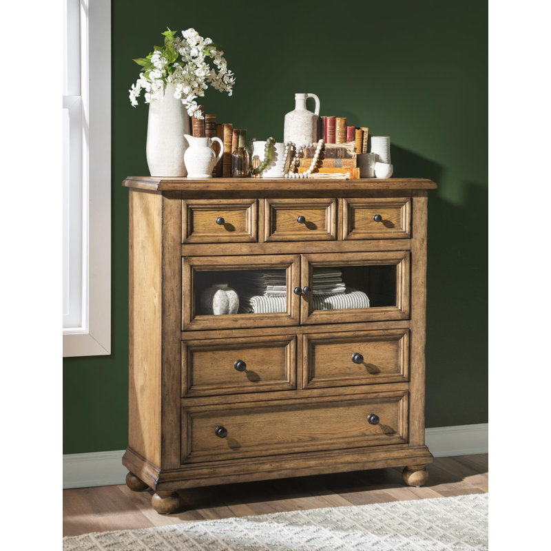 Commode en verre Country Market, Brun