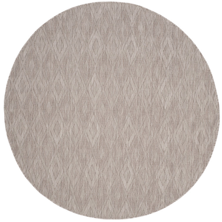Davy Geometric Beige Indoor/Outdoor Area Rug