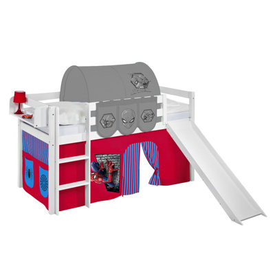 Jelle Mid Sleeper Bed with Curtain