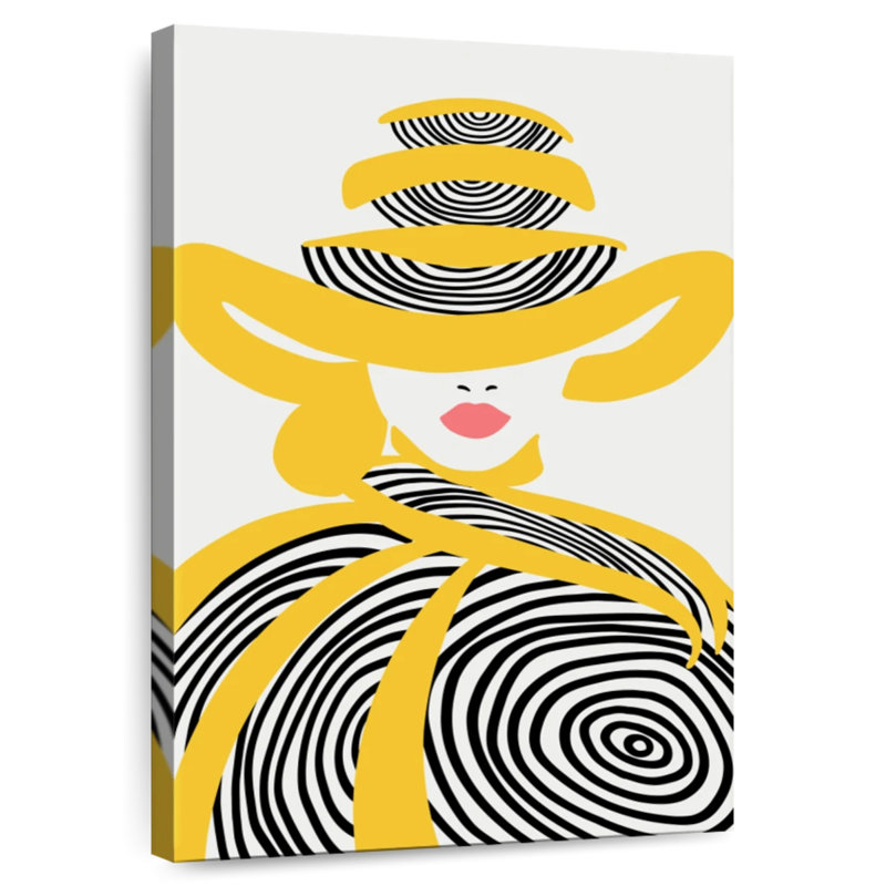 Shuttleworth Chic Yellow Lady, 45" H x 30" W