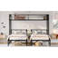 Cadre de lit moderne pour lit simple superposé simple sur 3 lits simples