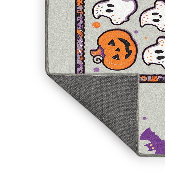 Tapis de vacances d'Halloween The Holiday Aisle®, Rectangulaire 8 pi x 12 pi