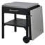 Chariot de cuisine pour l'extérieur avec chariot pliable et plateau de rangement-210047964