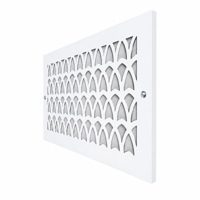 Stellar Air White Wall And Ceiling Registers - 6x6 (Duct Opening) 8x8 Overall Size - Heavenly Arches