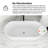 66'' Acrylic Freestanding Soaking Bathtub
