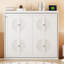 Lit escamotable double pleine grandeur, blanc-588555530-588555531