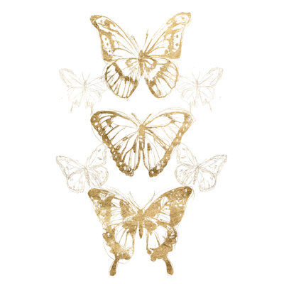 Gold Butterfly Contours II