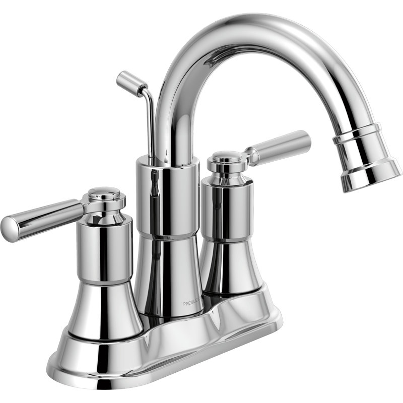 Westchester Centerset Bathroom Faucet with Drain Assembly, Chrome