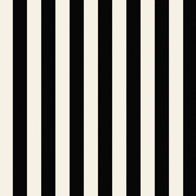 Papier peint à rayures regency 32,7 pi x 20,5 po Simply Stripes II, Perle / noir
