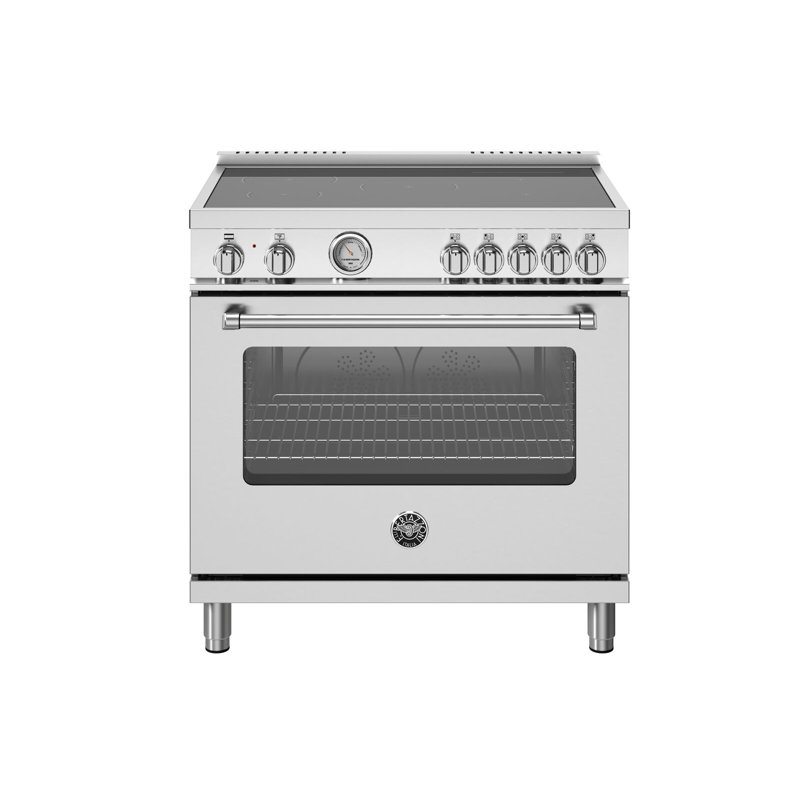 Master Series Bertazzoni 36" 5.9 Cubic Feet Induction Freestanding Range, Stainless Steel