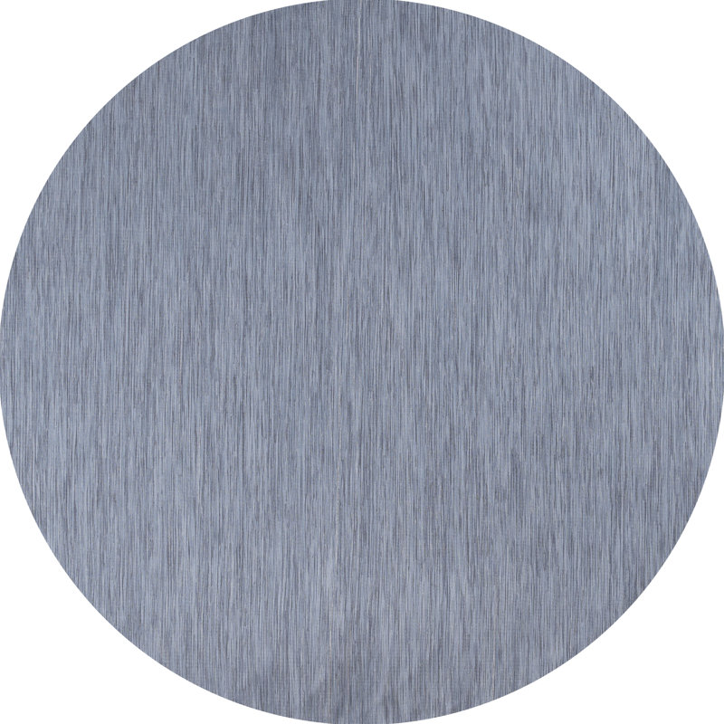 Tapis intérieur / extérieur bleu Amidon, Rond 6 pi 7 po