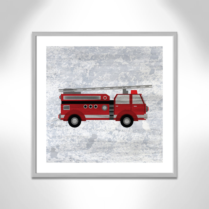 Rouge 1 impression sur papier, H 26,5 po x l 26,5 po x P 1,18 po, Encadré de boîte argent