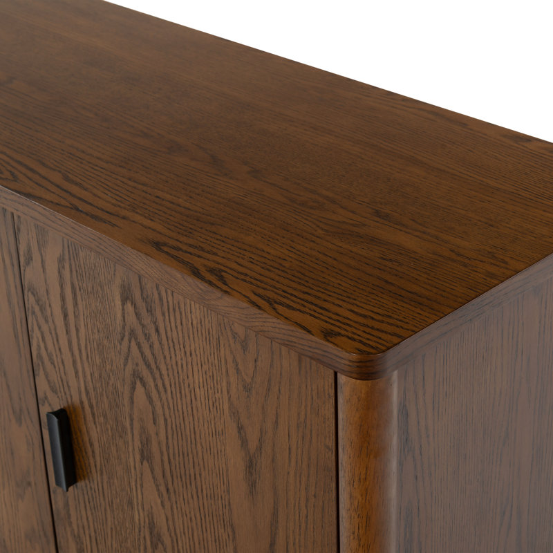 Kaplan Wood 3-Door Sideboard, Medium Oak