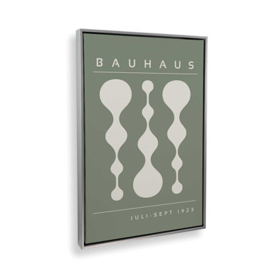 Affiche verte rétro Bauhaus II