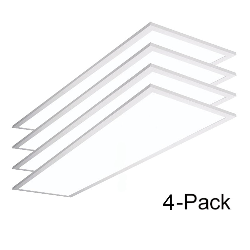 Modern White LED Dimmable Square Troffer Ceiling Light