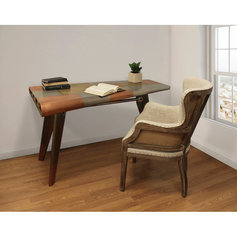 Aryhanna Metal Top Writing Desk