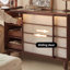 Solid Wood Expandable Storage Cabinet Makeup Table