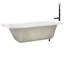 Baignoire de trempage en acrylique 66 po x 34 po, drain inclus-97545276