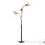 174cm Polished Torchiere Floor Lamp