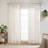 Semi Sheer Scalloped Edge White Coastal Beach Window Curtains for Living Room Bedroom 2 Panels Rod Pocket-1854734665-1869890797