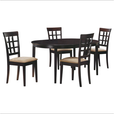 Missell Cappuccino and Beige 5-piece Dining Set