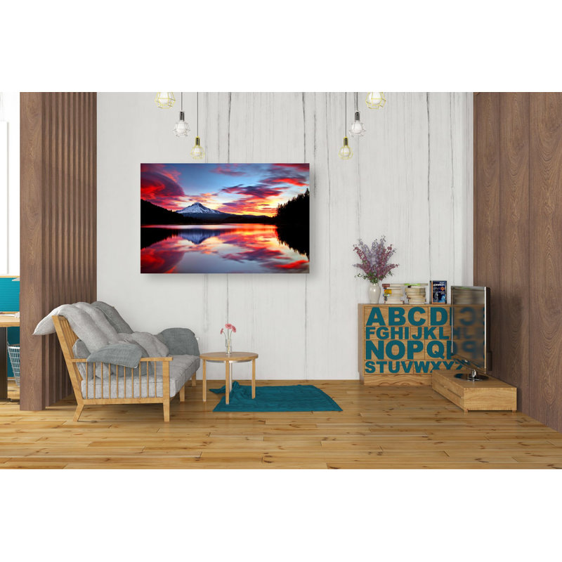 «Sunrise on the Lake» par Darren White, art mural sur toile, H 26 po x l 40 po x P 1,25 po