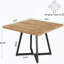 Bureau d'ordinateur carré (sans la chaise)