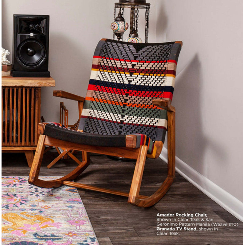 Amador Rocking Chair In San Geronimo Pattern, San Geronimo Pattern, Natural