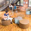 Learniture Structured Crescent Stool -Flexible Modular Collaborative Soft Seating For Office, Home, Lounge And School Classrooms With Durable Frame 1014N-64497054-64497055-64497061