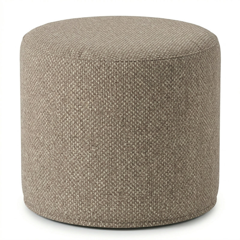Berlin Gardens Lilly Hive 20" Round Pouf, Brown
