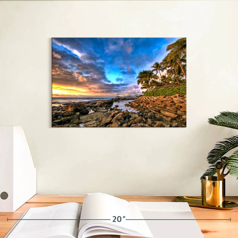 Gillard Sunset In Secret Beach, 8" H x 12" W