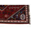 Tapis unique en laine noué à la main style Shiraz des années 2010 de 3 pi 6 po x 4 pi 11 po rouge