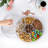 Snack Serving Tray, 12" Appetizer Tray with Lid