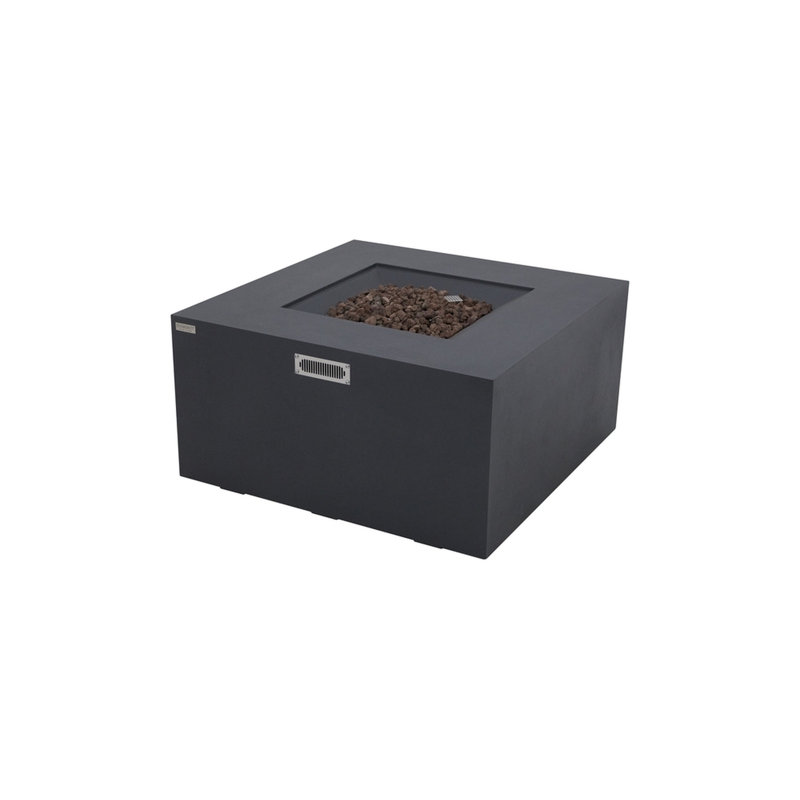 Sol Living Rocky Propane Fire Pit For Outside Outdoor Firepit Table With Internal Tank Holder Firepit Concrete Square Fire Table Patio Heater Fireplace 45,000 Btus - , 43 X 43 Inches