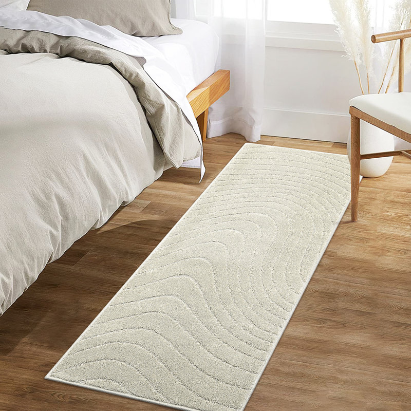 Alta Washable Geometric Rug, Tapis de couloir 2 pi x 6 pi