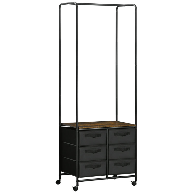 Ultra 63.5cm Rolling Clothes Racks