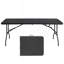 Table pliante, table en plastique portative pour le camping, pique-niques, fêtes, table pliable à charge élevée-261815412-261815402