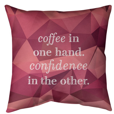 Coussin de sol en pierres précieuses café et confiants