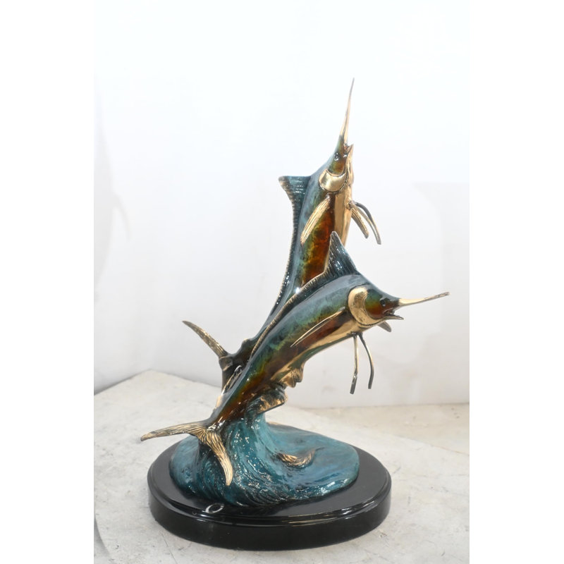 Sculpture en bronze Marlin