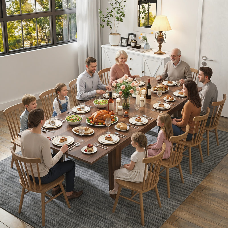 106 In Large Extendable Diningtable