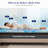 Molley 4"in Memory Foam Mattress Topper 5-Zone Pressure Relief Support Pad,Twin,Blue-280265007-280265003