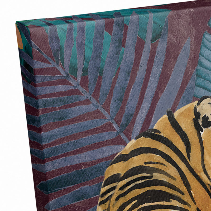 «Jungle Tiger», reproduction sur toile, H 12 po x l 12 po x P 1,25 po