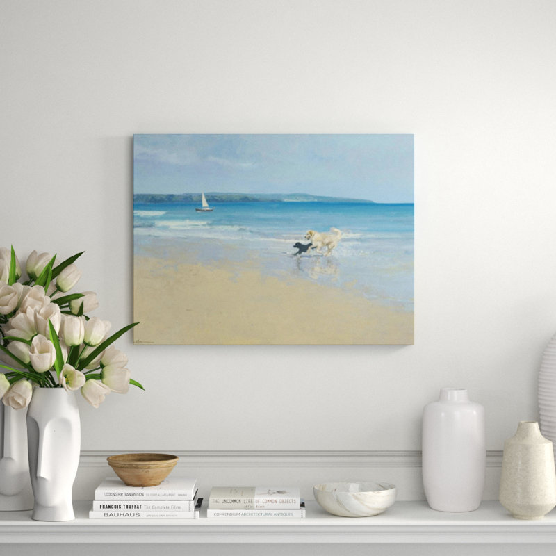 Summer Sands Painting by Paul Brown, Image Knife Gel, 40" H x 54" W x 1.5" D
