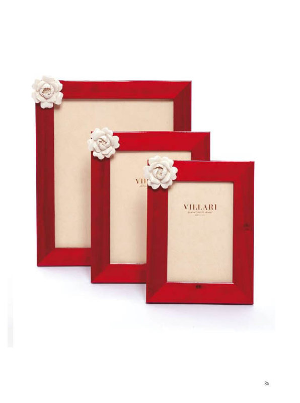 Villari Ceramic Picture Frame, 9.05" H x 7.06" W x 7.09" D