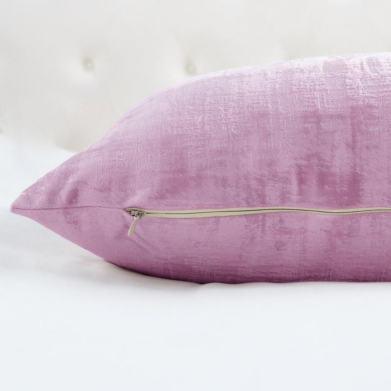 Textured Velvet Euro Reversible Pillow Cover, Mauve Shadows